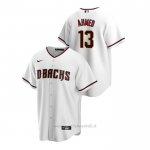 Maglia Baseball Uomo Arizona Diamondbacks Nick Ahmed Replica Primera Bianco