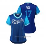 Maglia Baseball Donna Kansas City Royals Hunter Dozier 2018 Llws Players Weekend Doz Royal