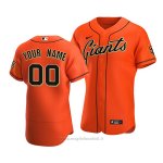 Maglia Baseball Uomo San Francisco Giants Personalizzate Autentico Alternato 2020 Arancione