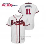 Maglia Baseball Uomo Atlanta Braves Ender Inciarte 150th Aniversario Patch Flex Base Bianco