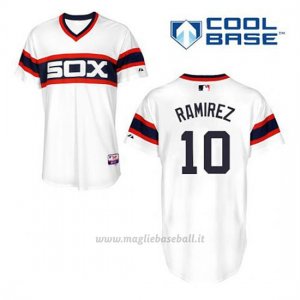 Maglia Baseball Uomo Chicago White Sox 10 Alexei Ramirez Bianco Alterner Cool Base
