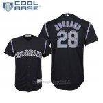 Maglia Baseball Bambino Rockies Nolan Arenado Cool Base Majestic Alterner Replica Nero
