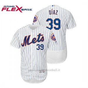 Maglia Baseball Uomo New York Mets Edwin Diaz Flex Base Autentico Collezione 1ªBlanco