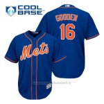 Maglia Baseball Uomo New York Mets Dwight Gooden 16 Blu Alterner 1ªCool Base