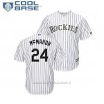 Maglia Baseball Uomo Rockies Ryan Mcmahon Cool Base Majestic 1ªBianco