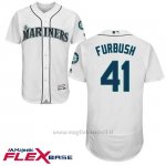 Maglia Baseball Uomo Seattle Mariners Charlie Furbush Bianco Autentico Collezione Flex Base