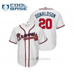 Maglia Baseball Uomo Atlanta Braves Josh Donaldson Cool Base Official 1ªBlanco