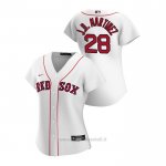 Maglia Baseball Donna Boston Red Sox J.d. Martinez 2020 Replica Primera Bianco