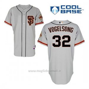 Maglia Baseball Uomo San Francisco Giants Ryan Vogelsong 32 Grigio Alterner Cool Base