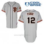 Maglia Baseball Uomo San Francisco Giants Joe Panik 12 Grigio Alterner Cool Base