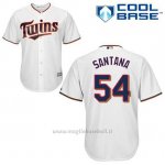 Maglia Baseball Uomo Minnesota Twins Ervin Santana 54 Bianco 1ªCool Base