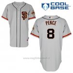 Maglia Baseball Uomo San Francisco Giants Hunter Pence 8 Grigio Alterner Cool Base