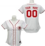 Maglia Baseball Donna Cincinnati Reds Personalizzate Primera Bianco