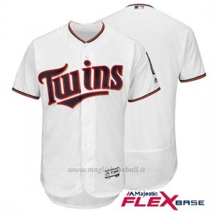 Maglia Baseball Uomo Minnesota Twins Bianco Flex Base