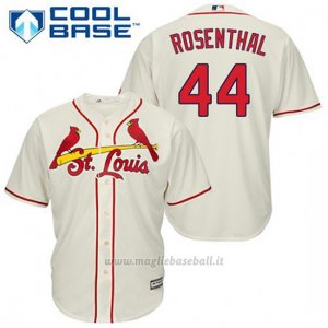 Maglia Baseball Uomo St. Louis Cardinals Trevor Rosenthal 44 Crema Alterner Cool Base
