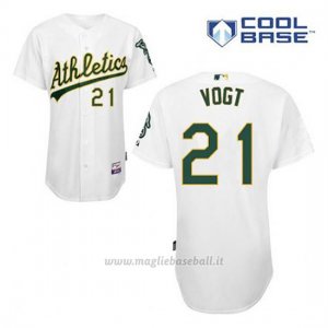 Maglia Baseball Uomo Oakland Athletics Stephen Vogt 21 Bianco 1ªCool Base