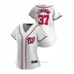 Maglia Baseball Donna Washington Nationals Stephen Strasburg 2020 Replica Primera Bianco