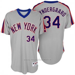 Maglia Baseball Uomo New York Mets Noah Syndergaard Turn Back The Clock Grigio