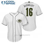 Maglia Baseball Uomo Cincinnati Reds 16 Tucker Barnhart Bianco2018 Alterner Cool Base
