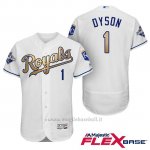 Maglia Baseball Uomo Kansas City Royals Campione 1 Jarrod Dyson Flex Base Ors