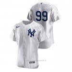 Maglia Baseball Uomo New York Yankees Aaron Judge Autentico Bianco