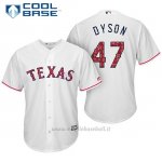 Maglia Baseball Uomo Texas Rangers 2017 Estrellas y Rayas Sam Dyson Bianco Cool Base