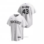 Maglia Baseball Uomo Colorado Rockies Sam Hilliard Replica Primera Bianco