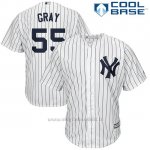 Maglia Baseball Uomo New York Yankees 55 Sonny Grigio Biancohome Cool Base