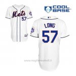 Maglia Baseball Uomo New York Mets Kevin Long 57 Bianco Alterner Cool Base