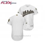 Maglia Baseball Uomo Oakland Athletics 2018 Dia de los Caidos Flex Base Bianco