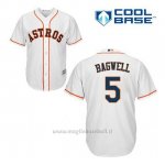 Maglia Baseball Uomo Houston Astros Jeff Bagwell 5 Bianco 1ªCool Base