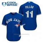 Maglia Baseball Uomo Toronto Blue Jays Kevin Pillar 11 Blu Alterner Cool Base