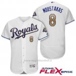 Maglia Baseball Uomo Kansas City Royals Mike Moustakas Bianco 50th Season Alterner Flex Base