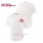 Maglia Baseball Hombre Cincinnati Reds Throwback 1967 Flex Base Bianco