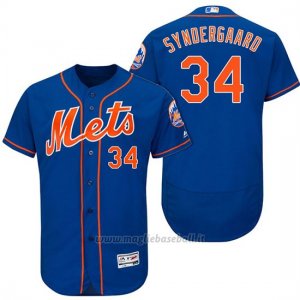 Maglia Baseball Uomo New York Mets Noah Syndergaard Arancione 2017 Alterner