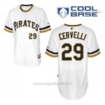 Maglia Baseball Uomo Pittsburgh Pirates Francisco Cervelli 29 Bianco Alterner Cool Base
