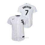 Maglia Baseball Bambino Chicago White Sox Tim Anderson Replica Primera Bianco