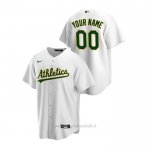Maglia Baseball Uomo Oakland Athletics Personalizzate Replica Primera Bianco