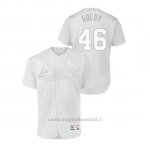 Maglia Baseball Hombre St. Louis Cardinals 46 Paul Goldschmidt 2019 Players Weekend Autentico Bianco