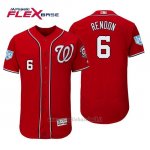 Maglia Baseball Uomo Washington Nationals Anthony Rendon Flex Base Entrenamiento De Primavera 2019 Rosso