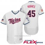 Maglia Baseball Uomo Minnesota Twins 2017 Estrellas y Rayas Phil Hughes Bianco Flex Base