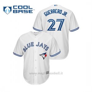 Maglia Baseball Uomo Toronto Blue Jays Vladimir Guerrero Jr. Cool Base Majestic 1ªBianco