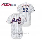 Maglia Baseball Uomo New York Mets Yoenis Cespedes 150th Aniversario Patch Autentico Flex Base Bianco
