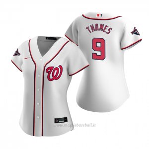 Maglia Baseball Donna Washington Nationals Eric Thames Replica Bianco