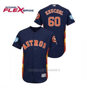 Maglia Baseball Uomo Houston Astros Dallas Keuchel 2019 Entrenamiento De Primavera Flex Base Blu