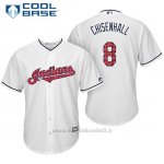 Maglia Baseball Uomo Cleveland Indians 2017 Estrellas y Rayas 8 Lonnie Chisenhall Bianco Cool Base