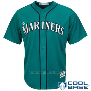 Maglia Baseball Uomo Seattle Mariners Majestic Verde Cool Base