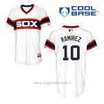 Maglia Baseball Uomo Chicago White Sox 10 Alexei Ramirez Bianco Alterner Cool Base