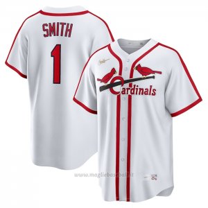 Maglia Baseball Uomo St. Louis Cardinals Ozzie Smith Primera Cooperstown Collection Bianco
