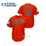 Maglia Baseball Uomo Baltimore Orioles Joey Rickard 2019 Entrenamiento De Primavera Cool Base Arancione